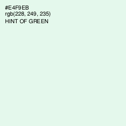 #E4F9EB - Hint of Green Color Image